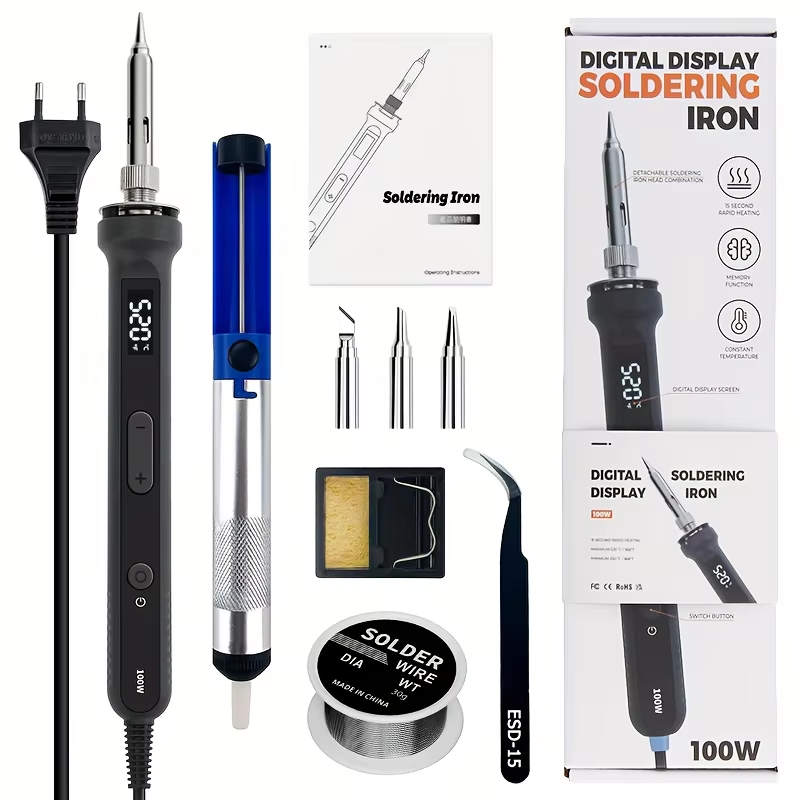 Electronic Repair Tutorial - 100W Digital Soldering Iron Kit Adjustable‑Temperature