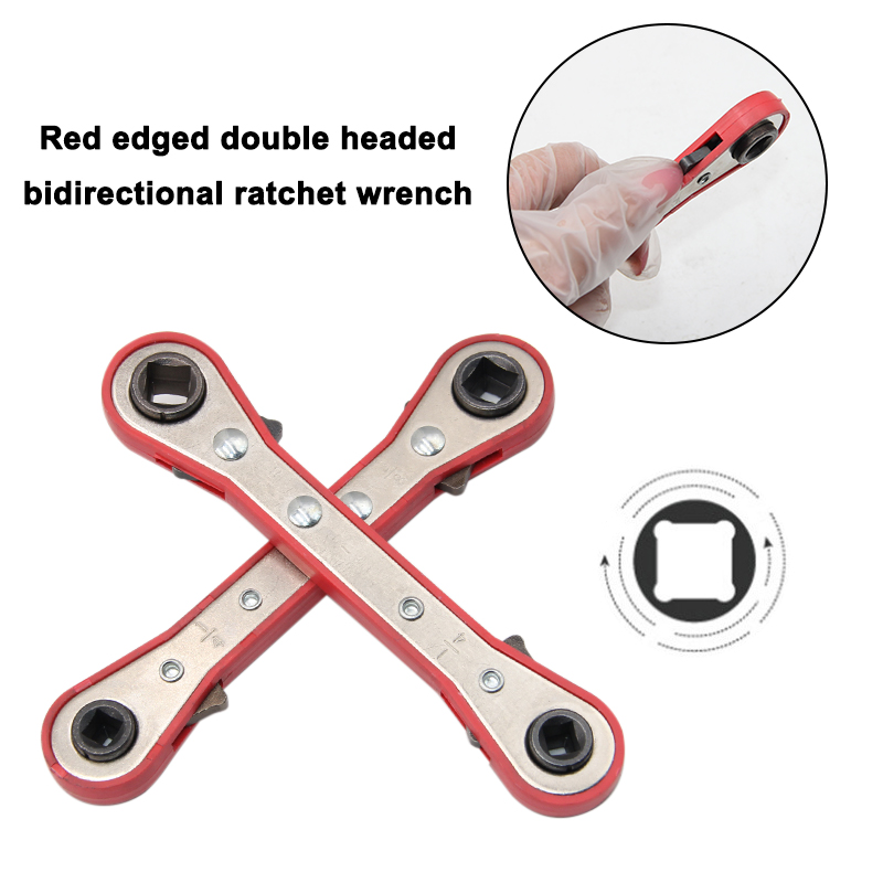Pentalobe Screwdriver Set - Red Edge Double-Headed Ratchet Square Wrench