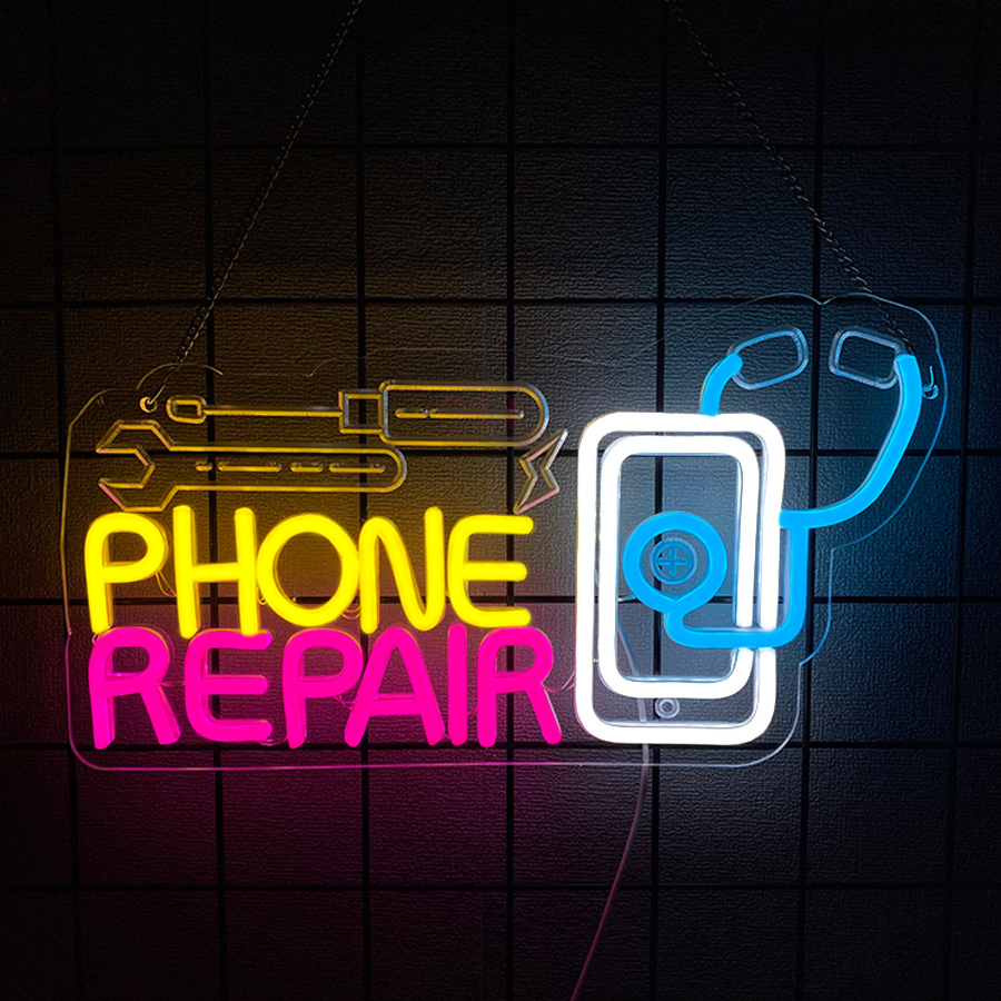 Phone Repair Neon Sign For Wal - Electronics Repair Shop 评论和价格